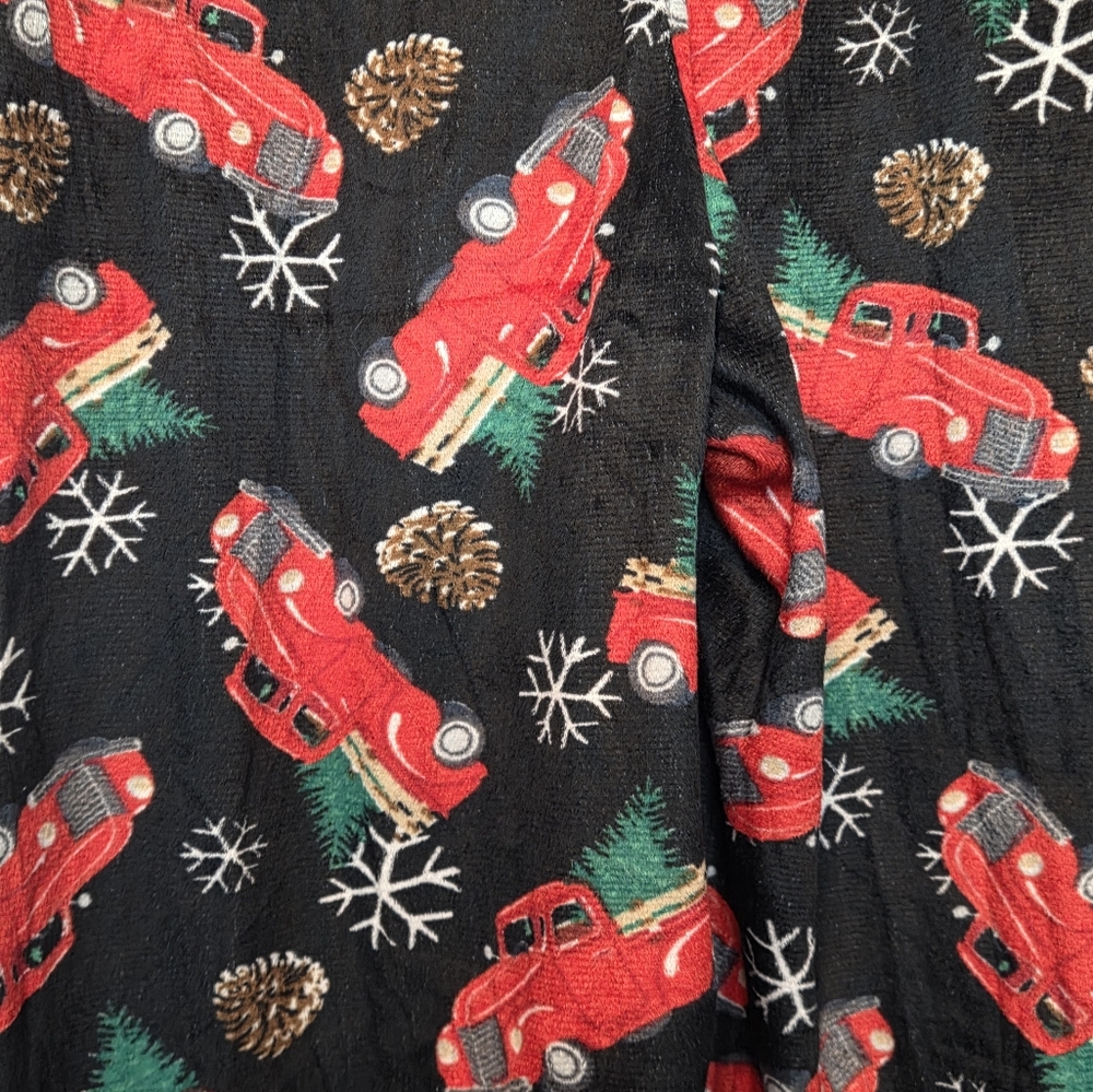 Preswick & Moore Holidays Black Pants with Red and Green Christmas Pickup Sz XL - Picture 5 of 8